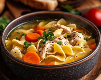 ガラス　オーナメント　chicken noodle soup Glass Noodle Soup with Chicken Balls Recipe | Clubrangoon.com.hk