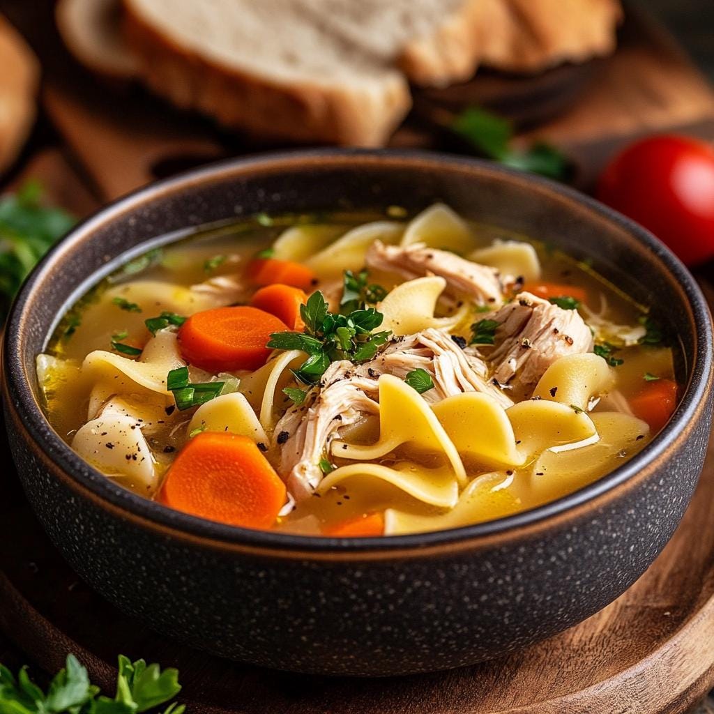Grandma's Chicken Noodle Soup Recipe Download. - Etsy