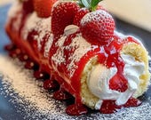 Strawberry Shortcake Cheesecake Dessert Roll Recipe Download.
