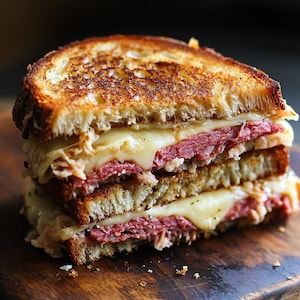 La mejor receta para descargar receta de sándwich Reuben.