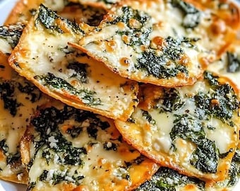 Mediterranean Spinach & Feta Cheese Crisps Recipe Download.