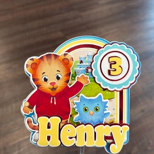 daniel tiger birthday dress Daniel tiger tutu set-Daniel tiger outfit-Daniel tiger dress main image 0