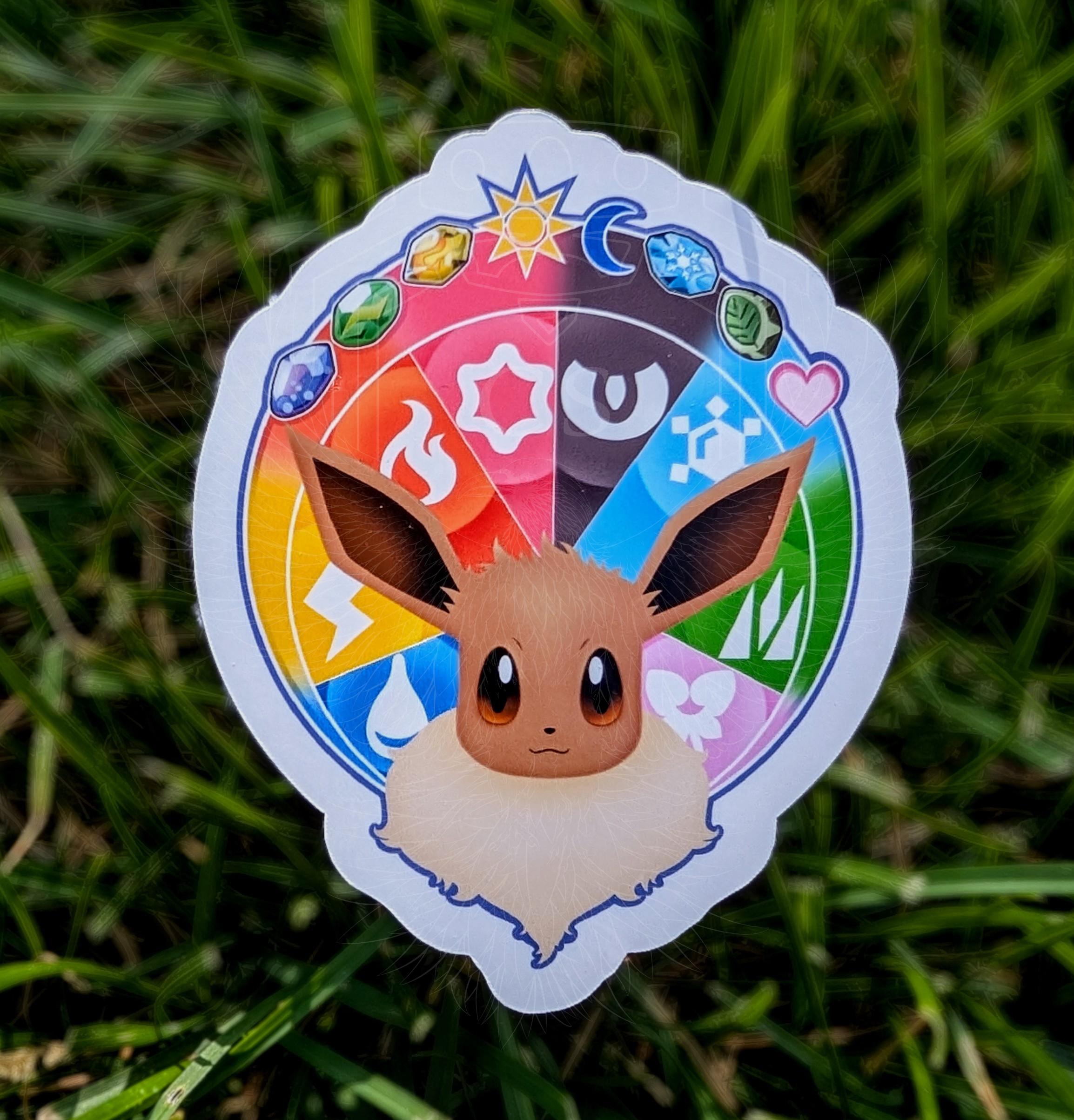 イーブイ進化ポケモンステッカー - Etsy 日本
