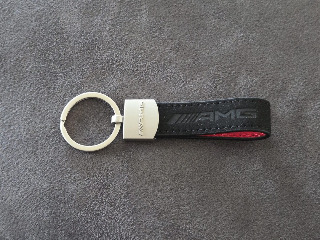 AMG Keychain – High-quality Leather & Stainless Steel Metal – Beautiful ...
