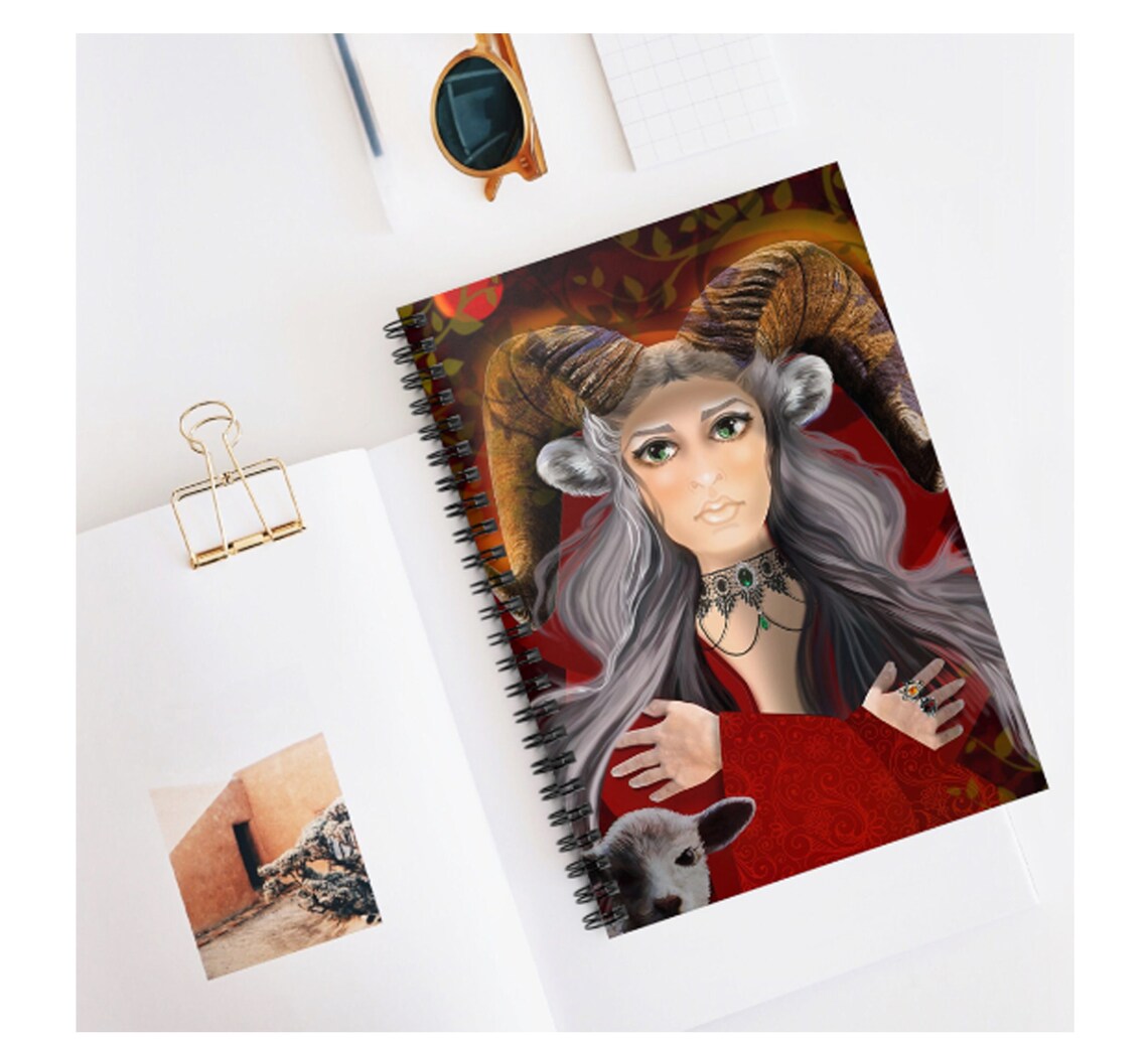 Druid Goddess Spiral Notebook: Fantasy Art, Ruled Line - Etsy