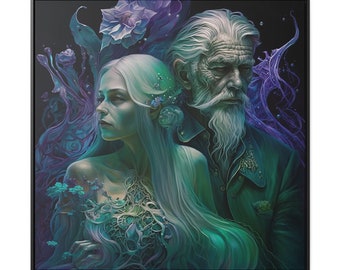 Lovers On Canvas, Twin Flame, Soulmate Lovers, Fantasy Portrait