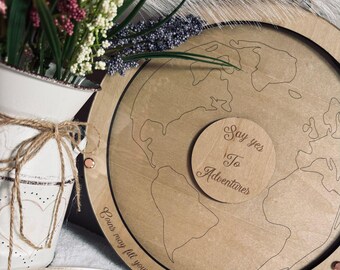World Explorer Coin Collector Box SVG | Laser Cut File (Digital Download)