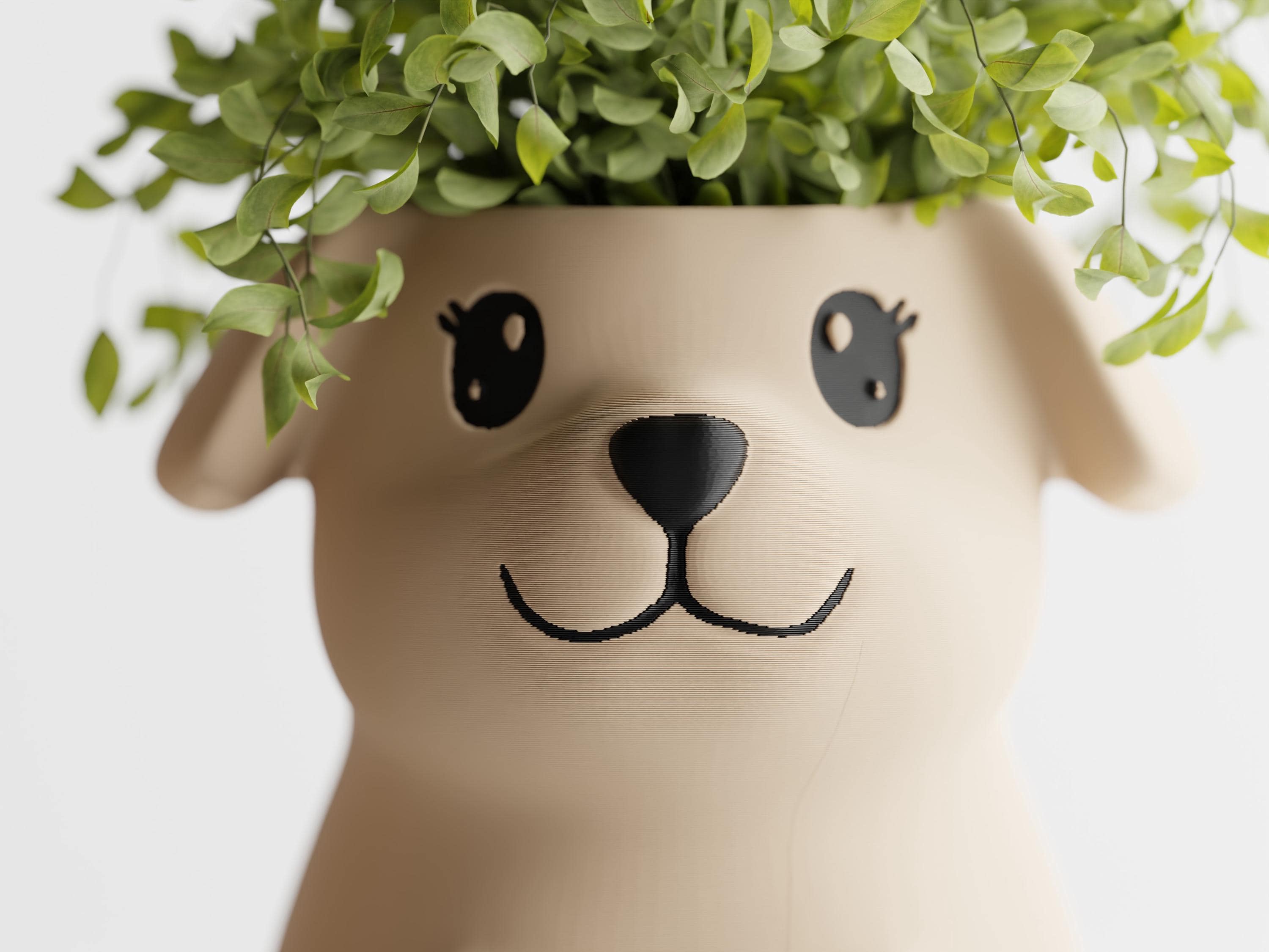 Puppy Pot Planter, Cute Dog Flower Pot, Animal Planters for Home Décor, Adorable Plant Holder, Gifts for Dog Lovers & Gardeners