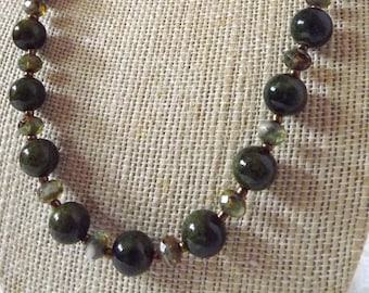 Green Quartz Necklace Set