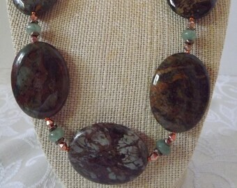 Brown Mixed Jasper Necklace