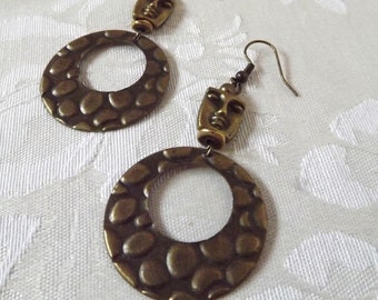 Brass Lady Earrings