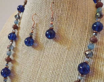 Blue Quartz Necklace Set