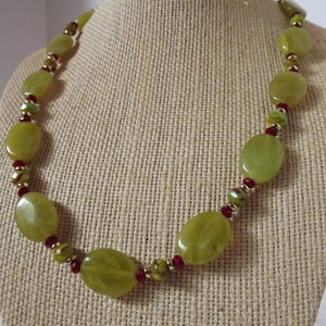 Green Jade Necklace Set