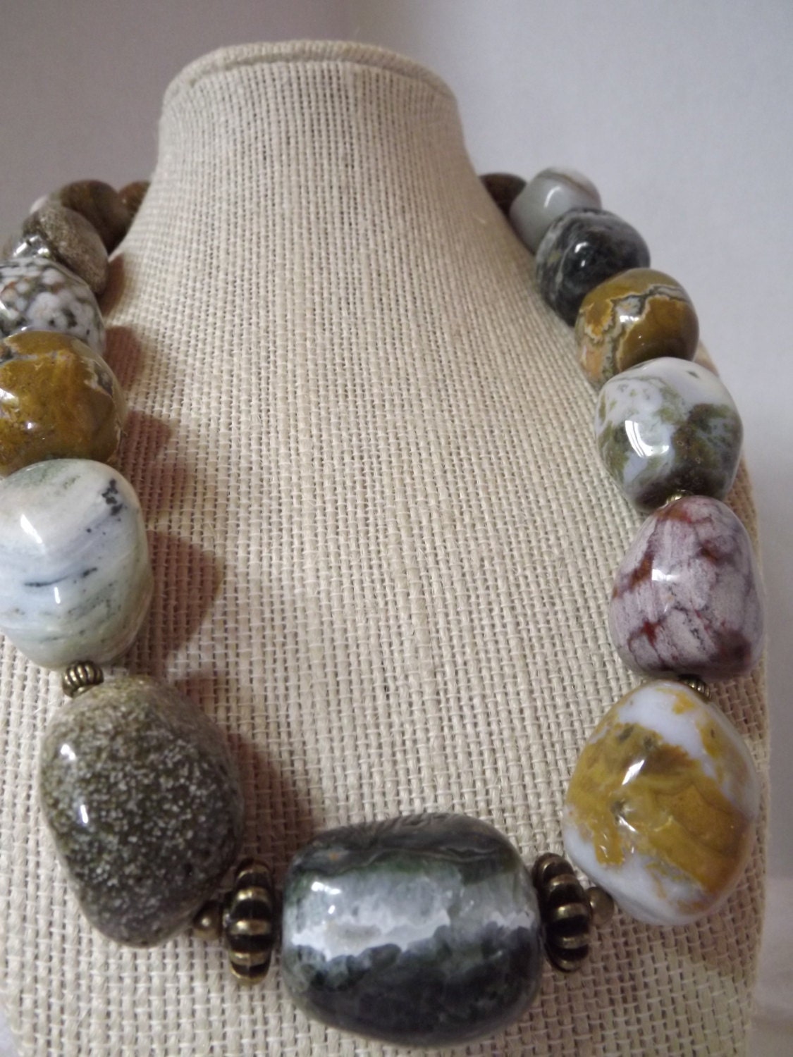 Ocean Jasper Necklace - Etsy