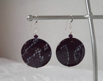 Snake Print Earrings