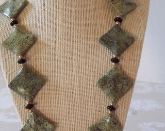 Bold Russian Serpentine Necklace