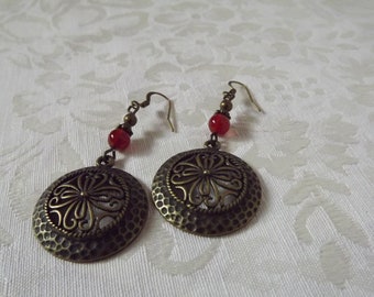 Lace Brass Earrings