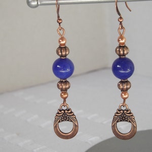 Blue Jade Earrings