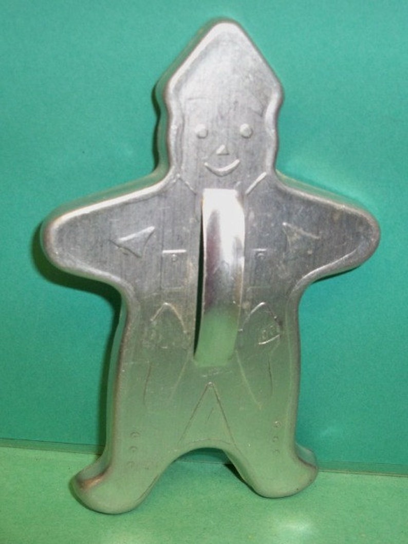 Vintage 1950's Gingerbread Boy Cookie Cutter Aluminum | Etsy