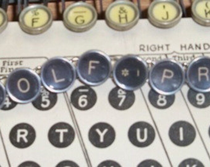 Royal Typewriter Key Bracelet Original Antique Keys Sports Etsy