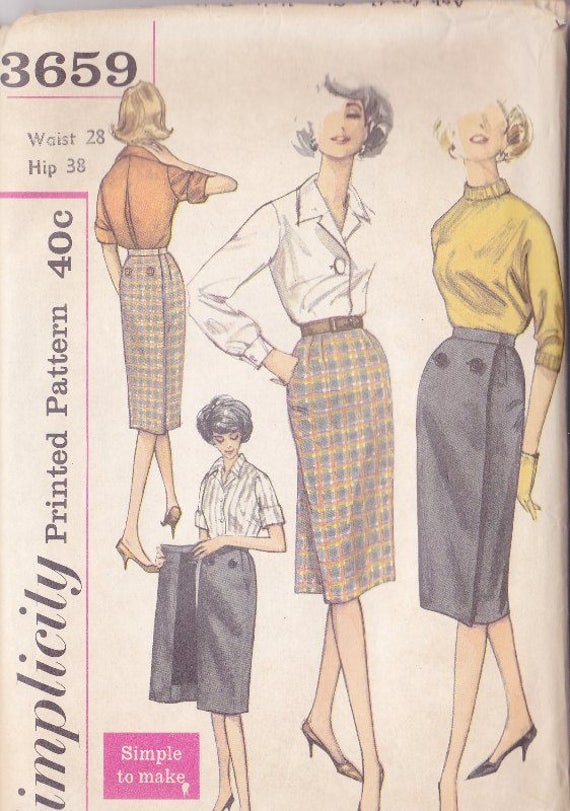 vintage wrap around skirt pattern