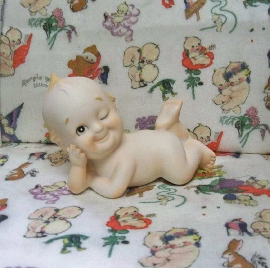 Vintage Lefton Kewpie Doll Figurine 2 1/2 High Kewpie Etsy