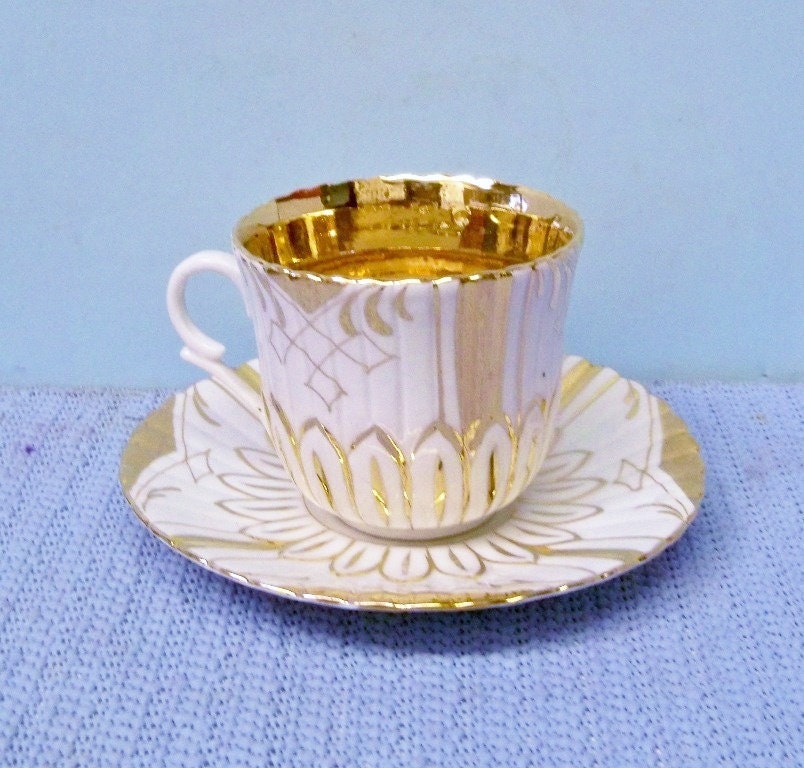 Vintage Sun Flower Glass Tea Cup, Glass Tea Cup And Saucer Set, Emb