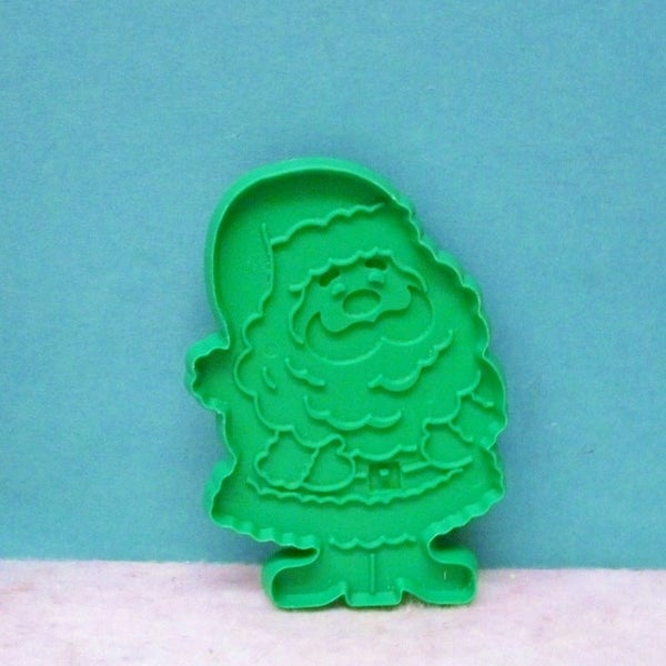 Santa Claus Cookie Cutter ~ Green Hallmark Cookie Mold ~ Detailed Jolly Old Elf Cut Out ~  Kitchen Delight New Never Used Condition