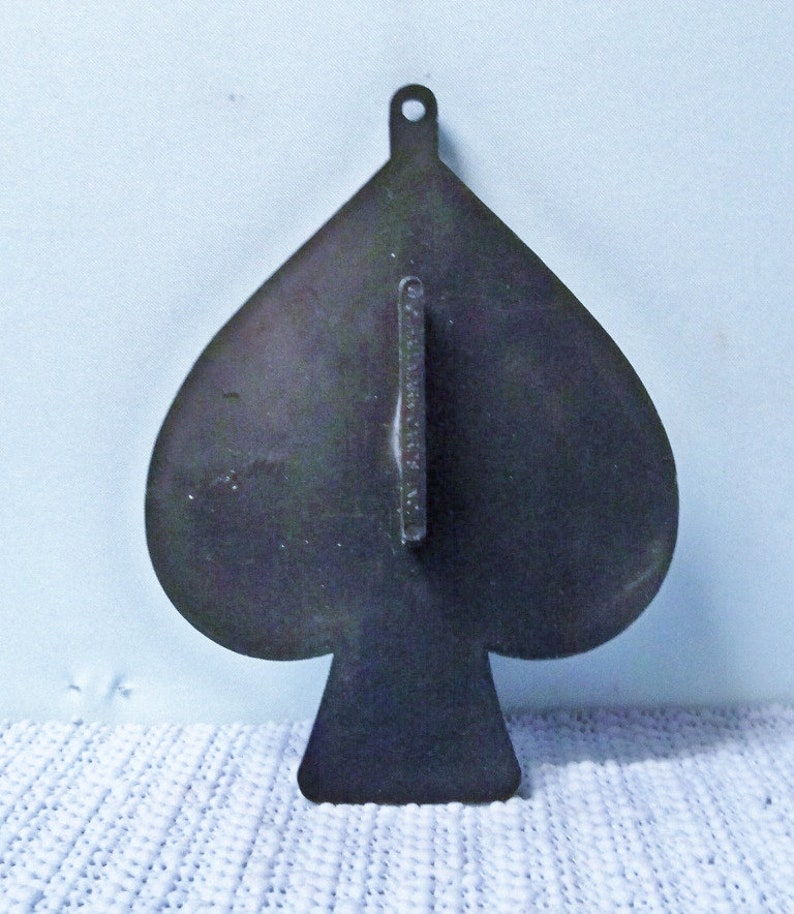 Vintage Spade Framed Spade Cookie Cutter Black Hard Plastic Etsy