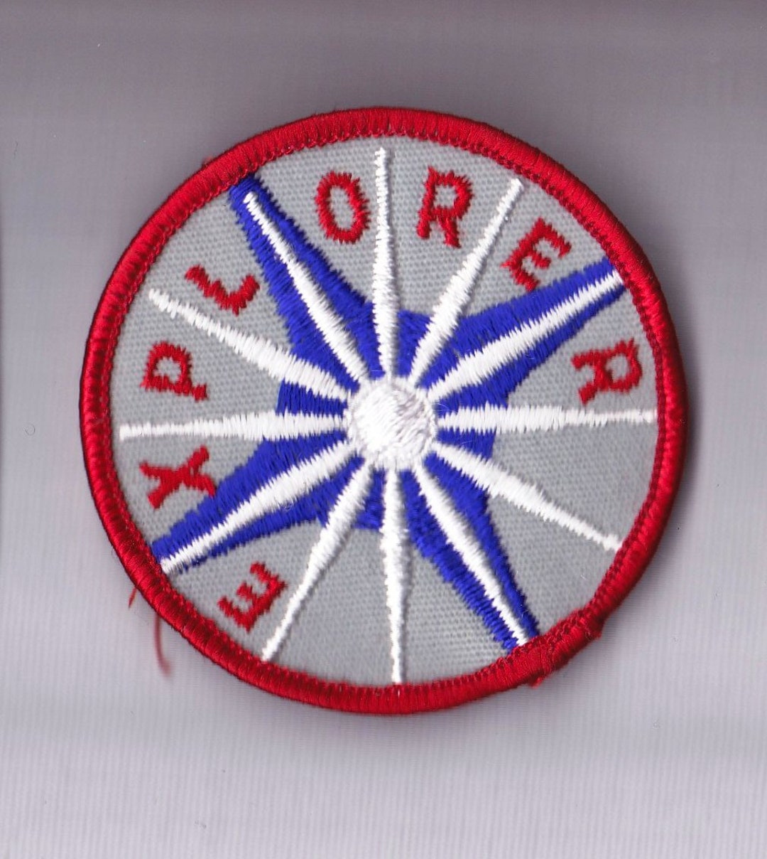 Vintage Explorer Patch Applique ~ 2 1/2 Inch Diameter ~ Sew on ~ New ...
