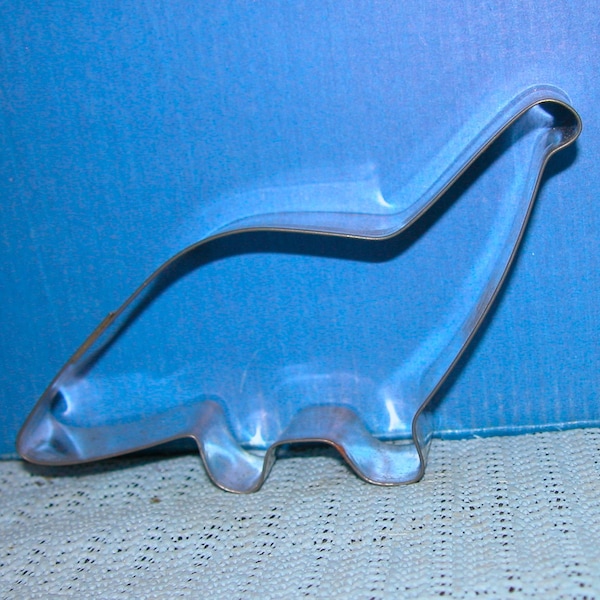 Vintage Wilton Dinosaur Cookie Cutter ~ Blue Hard Plastic 1994 Ekco Housewares Prehistoric Animal Cookie Cutter ~ New   Condition Never Used