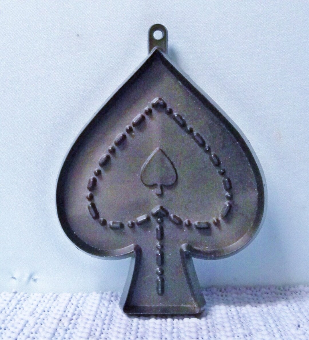 Vintage Spade Framed Spade Cookie Cutter Black Hard Plastic Etsy