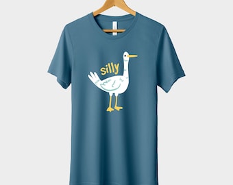 Camiseta con dibujo de ganso tonto / Camiseta con ilustración divertida de ganso