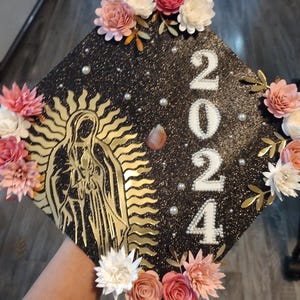 Topper per cappello di laurea della Vergine de Guadalupe