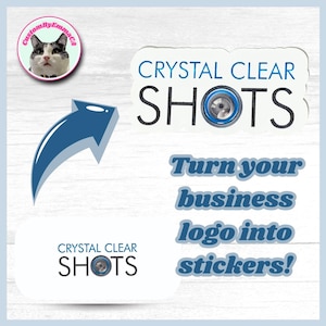 Aangepaste bedrijfslogostickers - Gepersonaliseerde logostickers voor reclame/marketing - Verander je logo in stickers - Materiaal voor merkbewustzijn