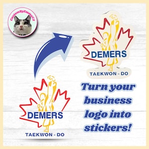 Aangepaste bedrijfslogostickers - Gepersonaliseerde logostickers voor reclame/marketing - Verander je logo in stickers - Materiaal voor merkbewustzijn