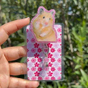 Cute hamster badge reel | Nurse badge reel | retractable badge reel | student Nurse gift | coworker gift |cute badge reel