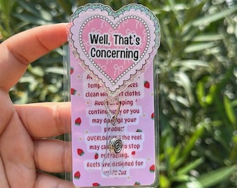 Well that's concerning Badge Reel | funny badge reel |retractable badge reel | nurse badge reel | coworker gift | medical badge reel