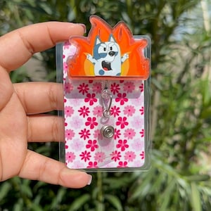 Muffin badge reel, retractable badge reel, RN badge, pediatric badge reel, peds, cna, RN, peds, Muffin, Rage, Toddlers, Bluey,