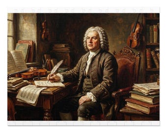 Johann Sebastian Bach Puzzle mit Blechdose