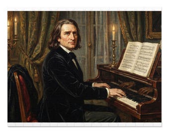 Porträt von Franz Liszt am Klavier Puzzle