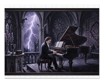 Stürmisches Gothic Chopin Puzzle mit Dose