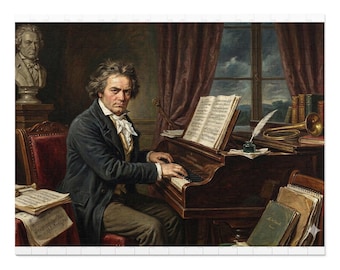 Beethoven Portrait Puzzle | Klassische Komposition aus der Blechdose