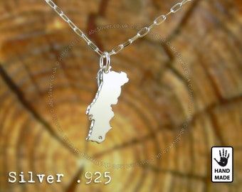 PORTUGAL Handmade Personalized Sterling Silver .925 Necklace - Perfect Gift