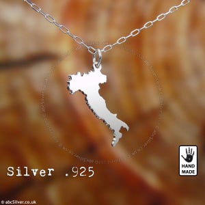ITALIE Collier fait main en argent sterling 925 - Idée cadeau