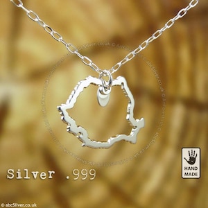 RUMÄNIEN Handgemachte personalisierte Sterling Silber .925 Halskette - GESCHENK-Idee