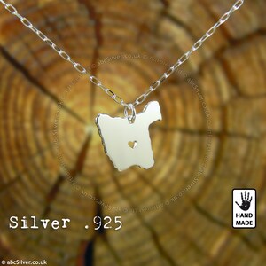 The Island of Vipers Ostriw Zmijinyj Ukraine Map Handmade Personalized Sterling Silver .925 Necklace Made in European Union image 2