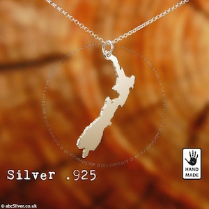 Collier néo-zélandais fait main en argent sterling .925 - Idée cadeau