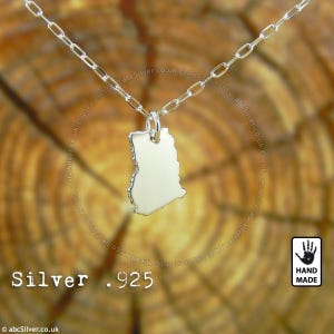 Ghana AFRIKA handgemachte Sterling Silber .925 Halskette - GESCHENK-Idee