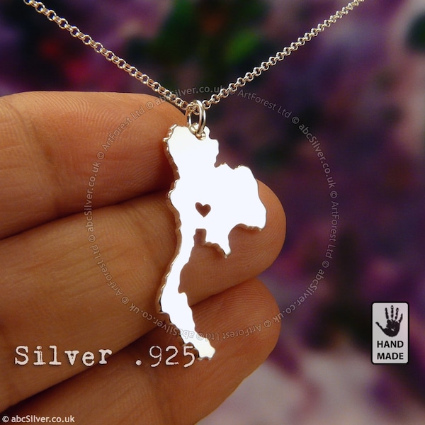 THAILAND Handmade Sterling Silver .925 Necklace - Perfect Gift